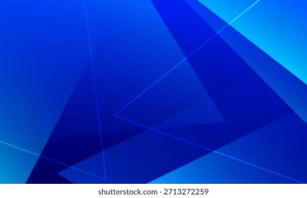 Modern abstract geometric blue background. Vector illustration