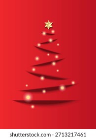 Patrón de Navidades geométricas abstractas modernas. Diseño de fondo estilo Bauhaus con Elementos festivos clásicos rojos, verdes y rosados.