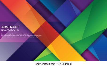 Modern Abstract Geometric Colorful Background