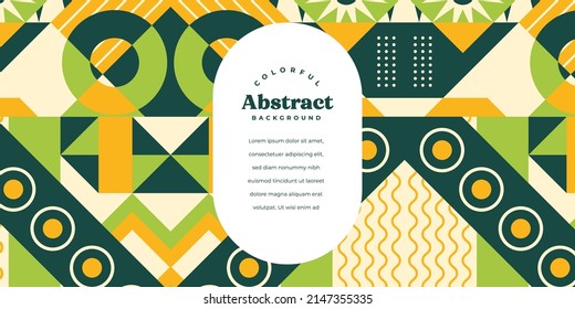 Modern Abstract Geometric Colorful Background