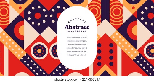 Modern Abstract Geometric Colorful Background