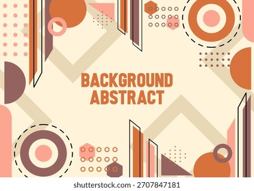 Modern Abstract Geometric Composition with Muted Tones