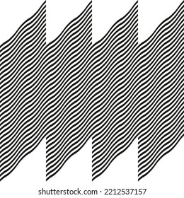 Modern abstract geometric contemporary vector seamless diagonal pattern with simple elements and shapes. Graphic black and white minimalist background.