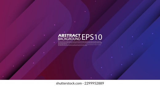 Modern abstract geometric dark purple and blue gradient background with shadow lines. Dynamic shapes composition. Cool design cover product. Eps10 vector