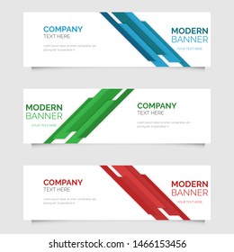 Modern abstract geometric design banner template. Vector