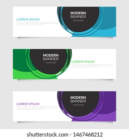 Modern abstract geometric design banner template. Vector