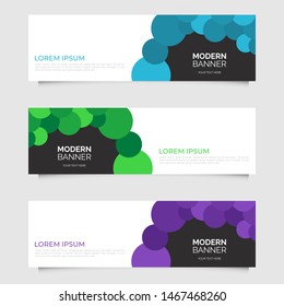 Modern abstract geometric design banner template. Vector