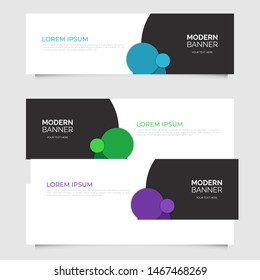 Modern abstract geometric design banner template. Vector