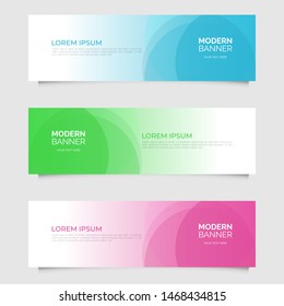 Modern abstract geometric design banner template. Vector