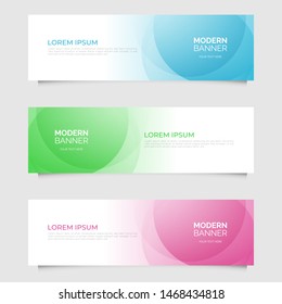 Modern abstract geometric design banner template. Vector