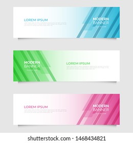 Modern abstract geometric design banner template. Vector