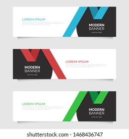Modern abstract geometric design banner template. Vector