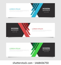 Modern abstract geometric design banner template. Vector