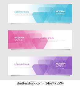 Modern abstract geometric design banner template. Vector