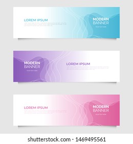 Modern abstract geometric design banner template. Vector