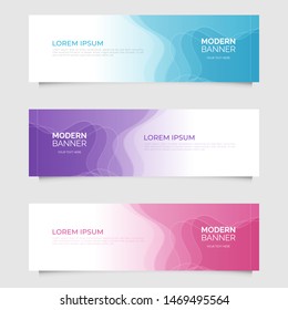 Modern abstract geometric design banner template. Vector
