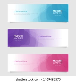 Modern abstract geometric design banner template. Vector