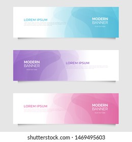 Modern abstract geometric design banner template. Vector