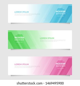 Modern abstract geometric design banner template. Vector