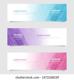 Modern abstract geometric design banner template. Vector
