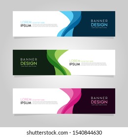 Modern abstract geometric design banner template. Vector
