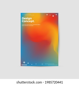 Modern abstract geometric design layout. Company identity brochure template. EPS10. Business presentation vector. A4 vertical orientation front page mock up.