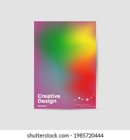 Modern abstract geometric design layout. Company identity brochure template. EPS10. Business presentation vector. A4 vertical orientation front page mock up.