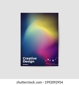 Modern abstract geometric design layout. Company identity brochure template. EPS10. Business presentation vector. A4 vertical orientation front page mock up.