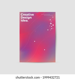 Modern abstract geometric design layout. Company identity brochure template. EPS10. Business presentation vector. A4 vertical orientation front page mock up.