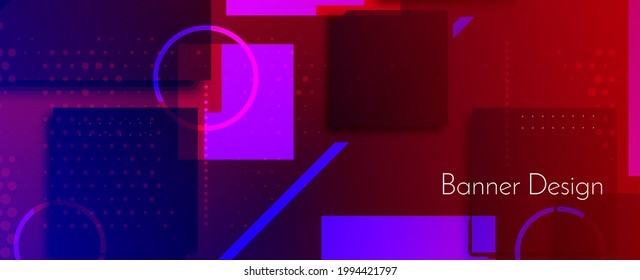 Modern  abstract geometric elegant banner pattern background