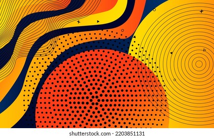 Modern Abstract Geometric Futuristic Background Design