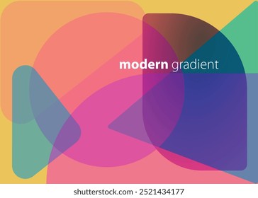 Moderner abstrakter geometrischer Farbverlauf-Hintergrund