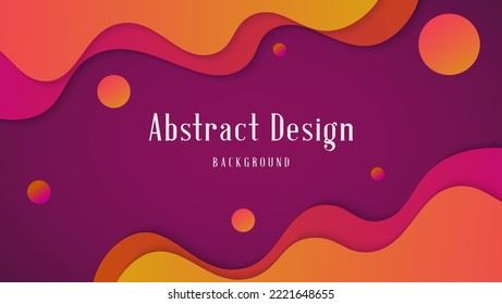 Diseño de fondo de onda líquida colorida de gradiente geométrico abstracto moderno