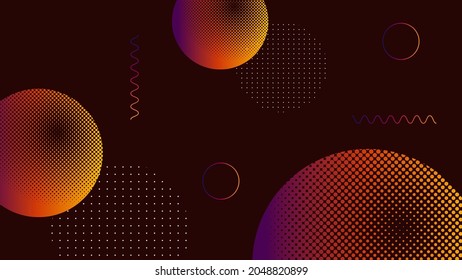 Modern abstract geometric halftone  vector background