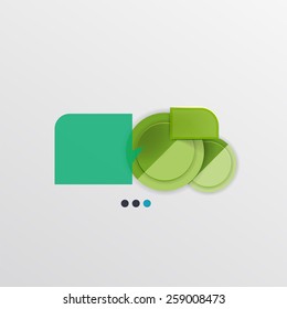 Modern abstract geometric info banner, business presentation or web box