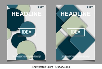 Modern abstract geometric layout. A4 cover design background template for business and corporate. Minimal vector graphic can use for company profile, flyer, brochure, book, promotion, presentation, poster, banner