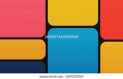 Modern abstract geometric with lines colorful background