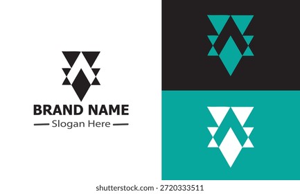 Moderno Abstract Geometric Logo Design Marca Identidade e símbolo.