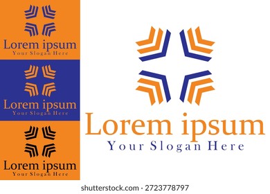 Design moderno de logotipo geométrico abstrato para marcas corporativas profissionais e identidade empresarial criativa