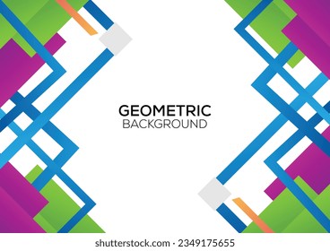 modern abstract geometric minimalist background design colorful