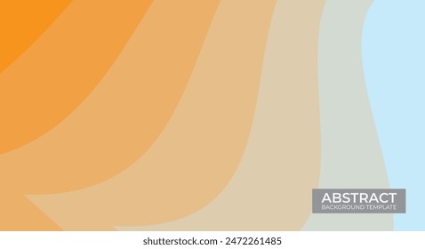 modern abstract geometric orange background template