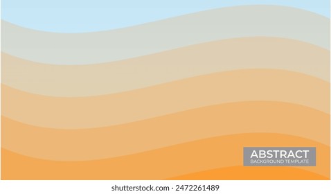 modern abstract geometric orange background template