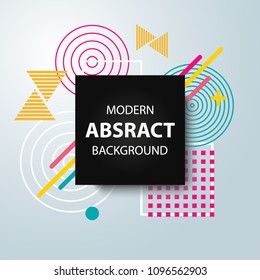 Modern abstract geometric geometric pattern background, modern design. Vector.