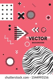 Modern abstract geometric pattern background design. EPS 10 Vector Use for cover, poster, template, brochure, decorated and flyer. Hand drawn illustration.