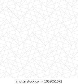 Modern abstract geometric pattern with crossing thin lines. Seamless linear rapport. Stylish fractal texture. Vector pattern to fill the background, laser engraving and cutting.