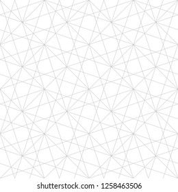 Modern abstract geometric pattern with crossing thin lines. Seamless spiderweb rapport. Stylish fractal texture.