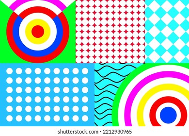 Modern Abstract Geometric Pattern Design Background, Abstract Pattern, Semi Circle Or Vector Pattern Or Circle Or Half Circle For Brochure Banner And Publication