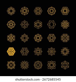 Um padrão geométrico abstrato moderno com linhas e hexágonos interconectados. Perfeito para projetos digitais, planos de fundo, web design e impressões criativas com um estilo futurista limpo.