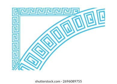 Modern abstract geometric pattern filling the top-left and bottom-right corners, ideal for backgrounds, branding, posters, and web design. Clean composition with bold symmetrical shapes.