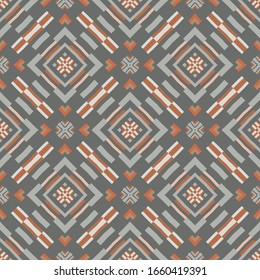 Modern abstract geometric pattern. Print, cloth design, wallpaper. Vector seamless in red, blue and black.